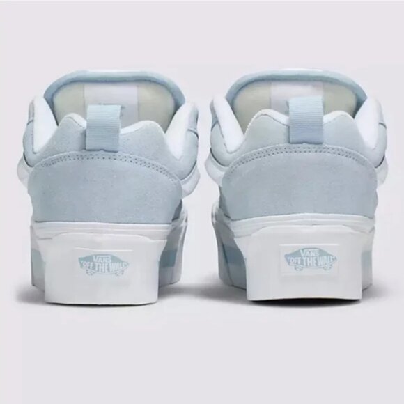 Women’s Vans White and Light Blue Platform Sneakers - NWT - Picture 4 of 10